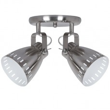 Φωτιστικό Σποτ 2xE27 230V Σατινέ 955NOAH2R